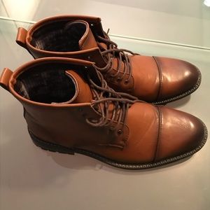 Men’s bonafini style no D-714 combat boots cap toe